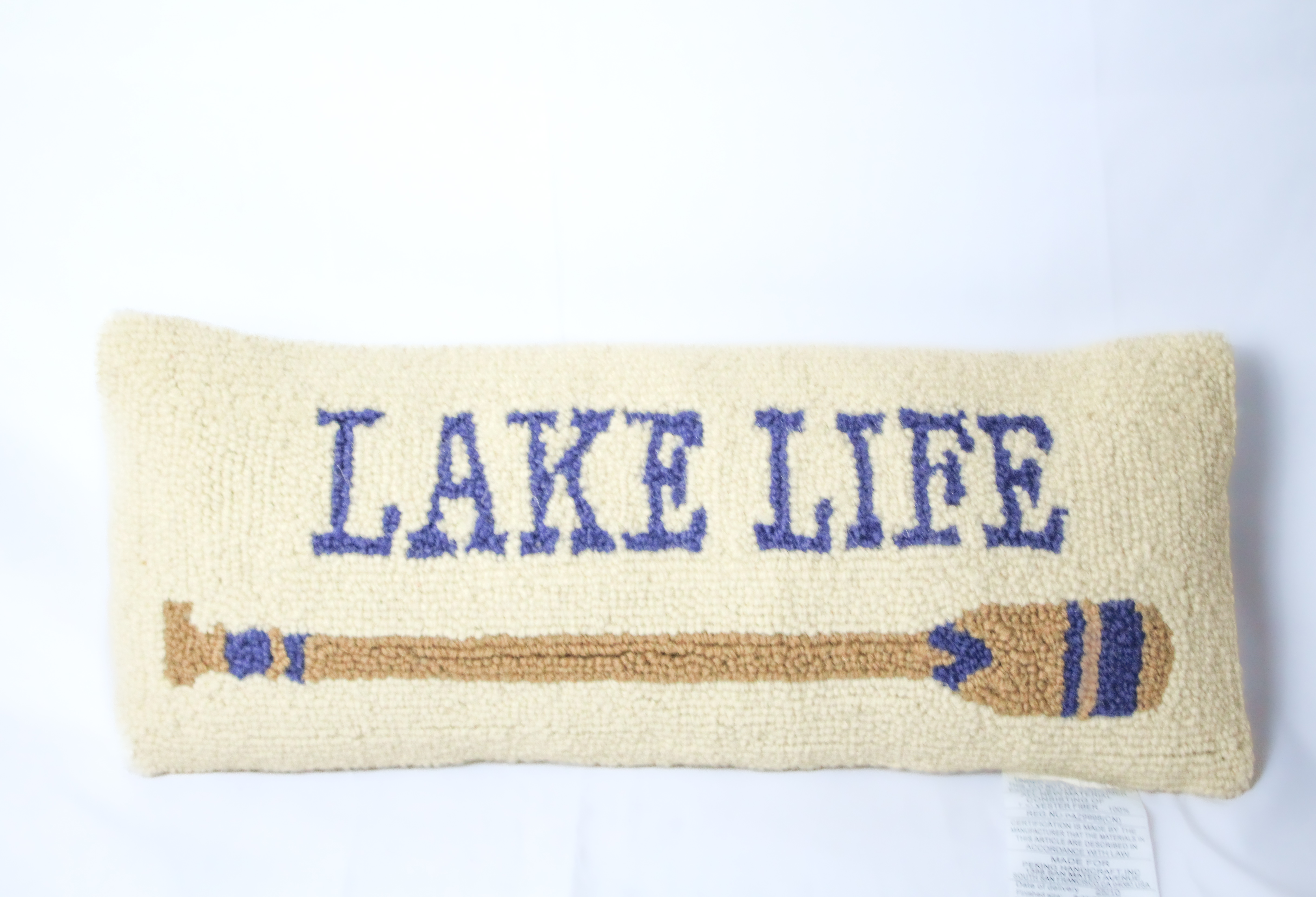 Lake Life Pillow curated by Beehive Homes
